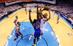 Steven Adams in action for the Oklahoma City Thunder.
