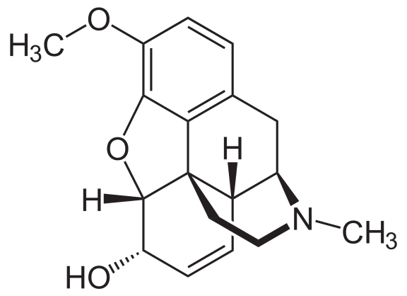 Codeine molecule 2