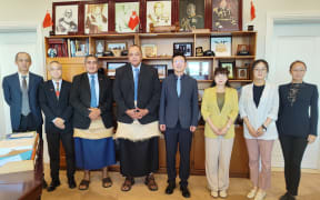 From March 30 to April 4, the delegation from the International Economic Cooperation Bureau of the Ministry of Commerce of the People's Republic of China visited Tonga. They met with Prime Minister Hon. Hu’akavameiliku, Minister for Infrastructure Hon. Sevenitini Toumo’ua, Minister for Agriculture Lord Fohe.
The delegation also made a site inspection of the Tonga High School Sports Complex Project, the China-aid Agricultural Technology Cooperation Project, the Wind Power Project and the Peripheral Area of Mala’ekula Royal Tomb Improvement Project. 
The main purpose of this visit is to support Tongan government in hosting the 53rd Pacific Islands Forum Leaders Meeting this year.