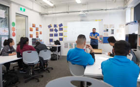 Students at Pacific Advance Secondary School. Note only use identifying pictures for stories about PASS - only non-identifiying pictures may be reused.