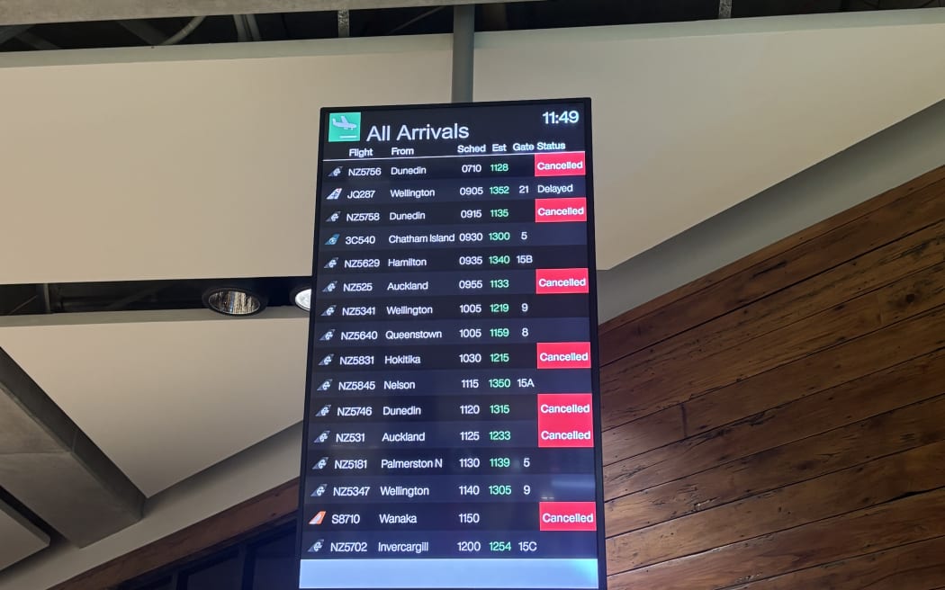 Fog caused delays at Christchurch Airport this morning.