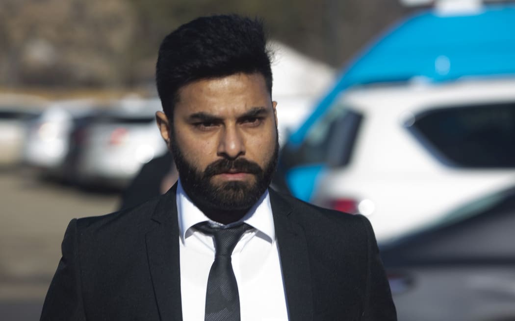 Jaskirat Singh Sidhu arrives for his sentencing hearing in Melfort, Saskatchewan., Friday, March, 22, 2019.  Sidhu, of Calgary, the driver of a transport truck involved in a bus crash that killed 16 people with the Humboldt Broncos junior hockey team in Canada last year,