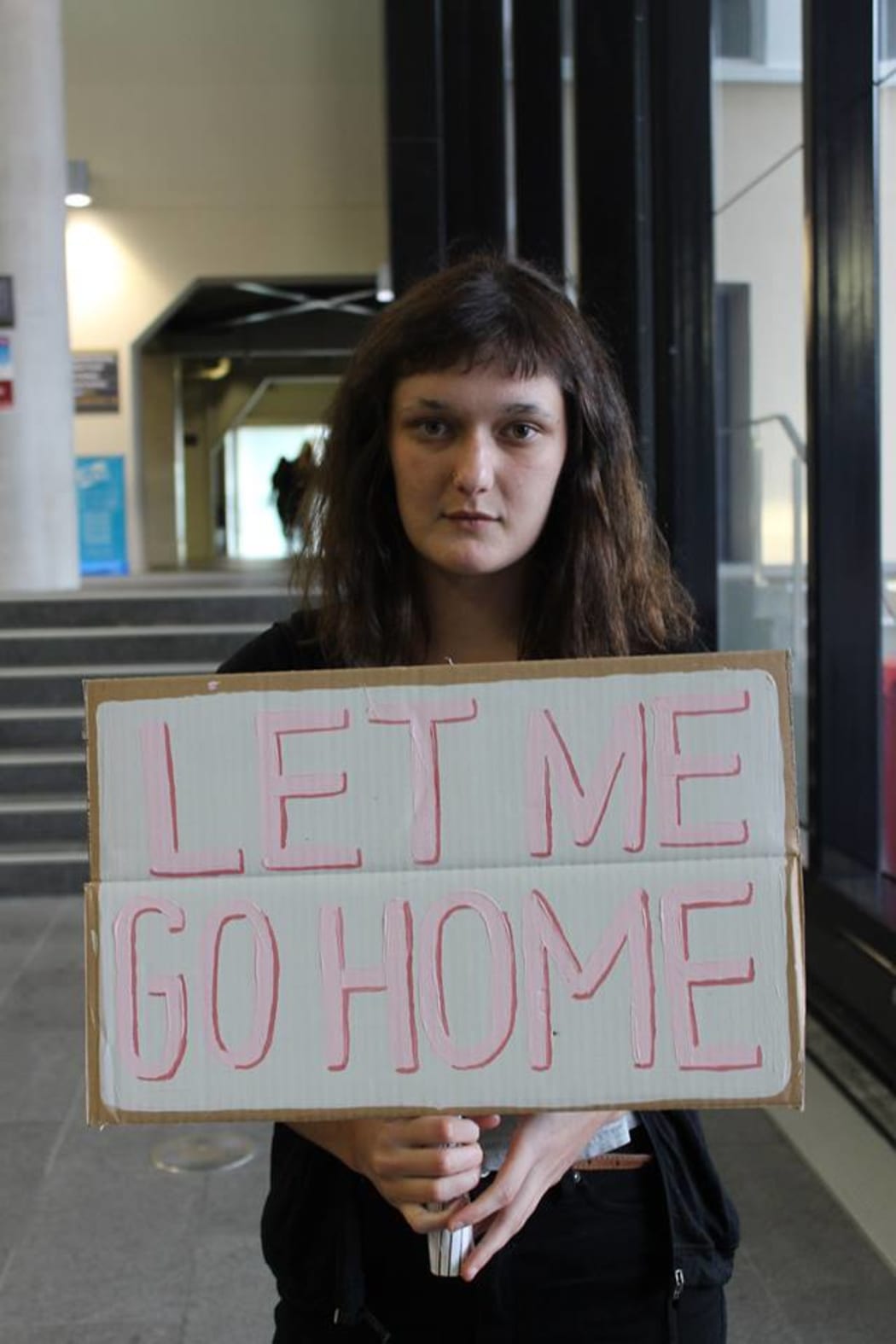 A photo of Madeleine Ashton-Martyn at the Let Me Go home march in May