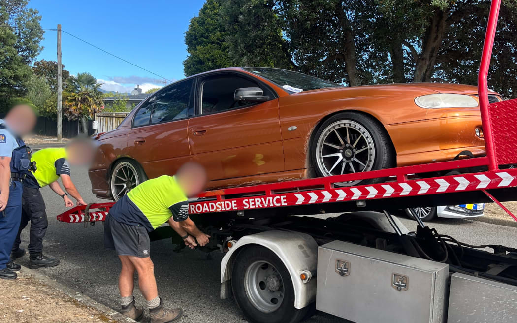 Police said a car was seized this week, after events in Manawatū, the weekend of 8 and 9 March, 2025.