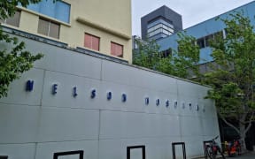 Nelson Hospital, with the Percy Brunette Block on the left (in yellow) and the George Manson Block on the right.