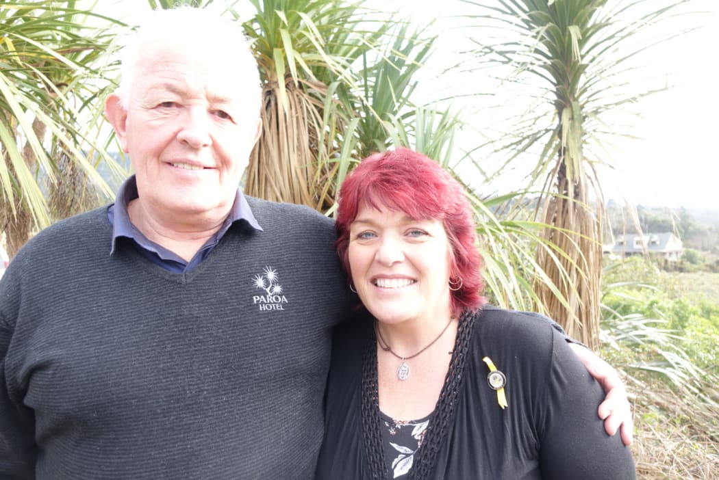 Families representatives' for Pike River Bernie Monk and Anna Osborne.