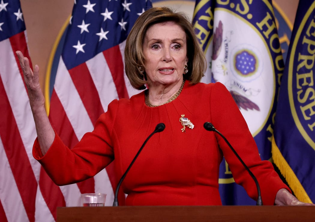 Speaker of the House Nancy Pelosi (D-CA) answers questions during her weekly press conference on May 13, 2021 in Washington, DC.