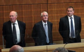 The three SCF accused after Allan Hubbard's death, Edward Sullivan, Robert White and Lachie McLeod