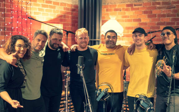 L.A.B. with Lisa Tomlins and Leon Davey at Roundhead Studios