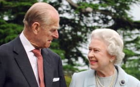 Queen Elizabeth II and her husband, the Duke of Edinburgh mark their diamond wedding anniversary at Broadlands in the Hampshire, in 2007.