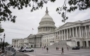 The US Capitol stands before the senate continues debate on a $1 trillion infrastructure bill on 31 July , 2021 in Washington, DC.