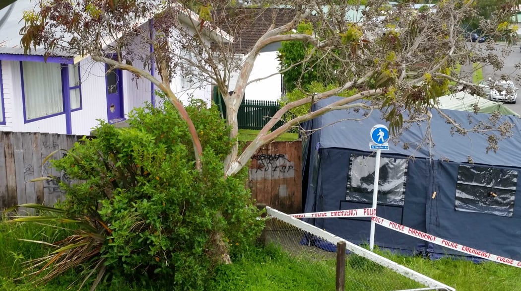 A forensic tent has been erected at the property in Upper Hutt.