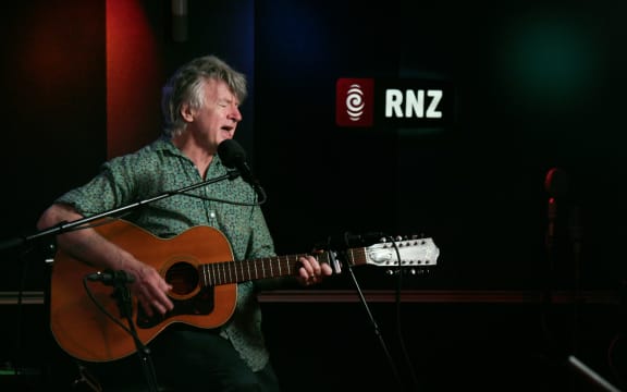 Neil Finn in the RNZ Auckland studio