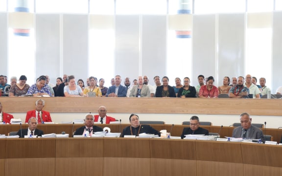 The first day of the first sitting of Samoa's parliament for 2025