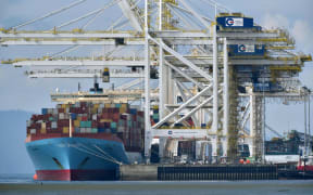 The Anna Maersk arrives at Deltaport in Tsawwassen, British Columbia, Canada, on June 29, 2019, to off load 69 containers of garbage that were returned from the Philippines.