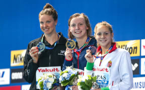 Lauren Boyle silver medalist in the 1500m at the 2015 World Swim Championships.