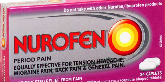 One of the Nurofen specific pain products with updated packaging.