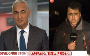 Newshub reporter Caley Callahan talks to Mike McRoberts about the polar blast.