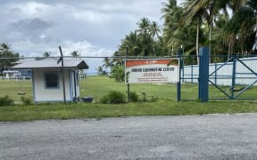 A quarantine centre in Majuro