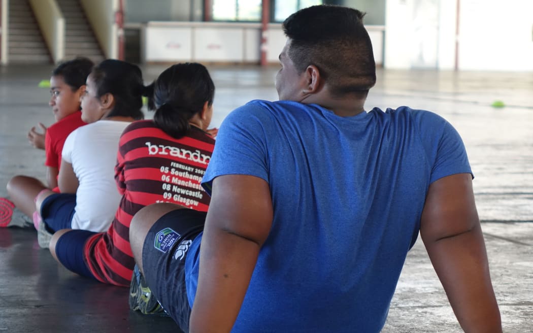 Children take part in the Nobesity Samoa programme