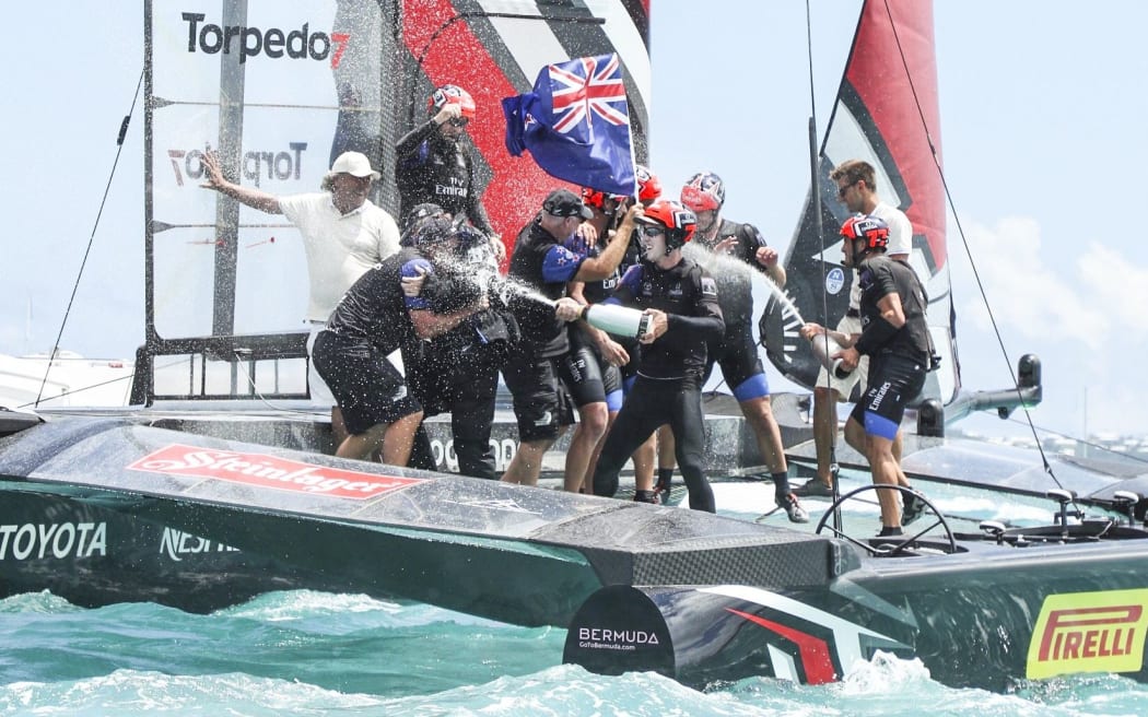 Team NZ celebrates