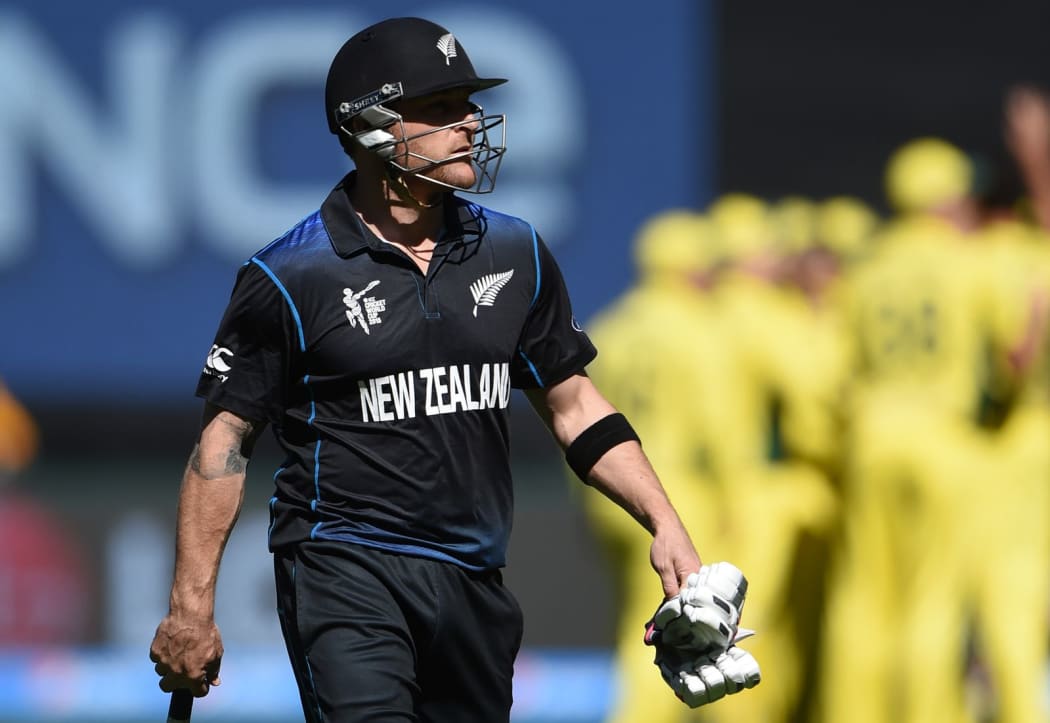 Brendon McCullum after being bowled by Starc.