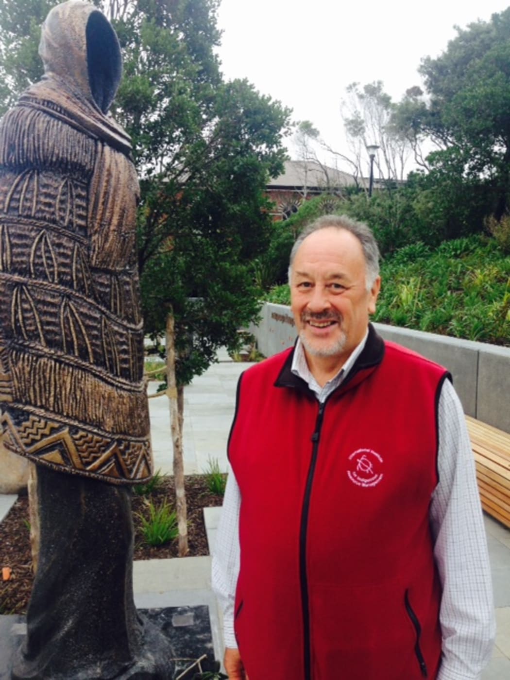 Wellington Tenths Trust Chairman, Morrie Love at the Pukeahu National War Memorial Park.