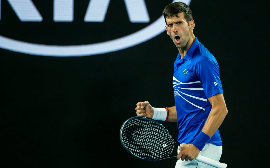 Novak Djokovic of  Serbia.