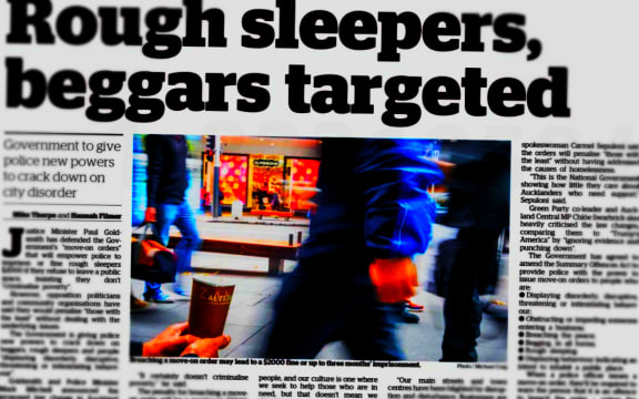 The New Zealand Herald front page the morning after the government announcement.