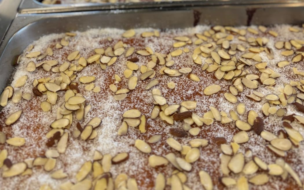 An Arab sweet called babosa, made at the Mangere Refugee Centre in Auckland.