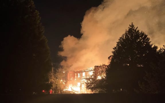 The heritage-listed Antonio Hall caught fire for the second time in three years.