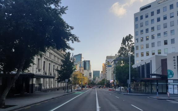 The usually packed Queen Street was left empty after New Zealand moved into alert level 3 to battle the Covid-19 pandemic, and ultimately heading to a lockdown.
