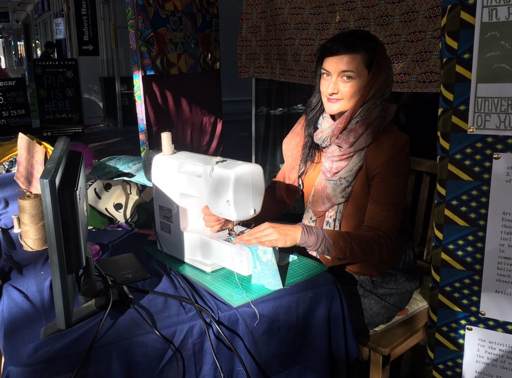 Yasmeen Jones-Chollet has been protesting the working conditions for Bangladeshi garment workers.