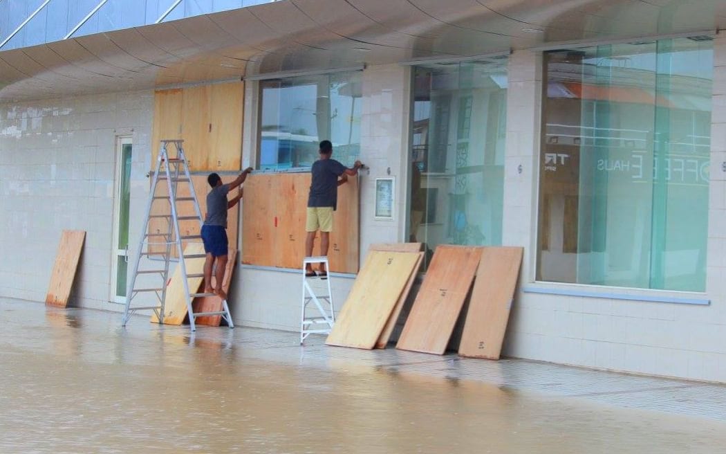 Businesses prepare for Cyclone Zena.