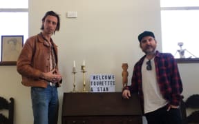 Dominic "Tourettes" Hoey and Skyscraper Stan.