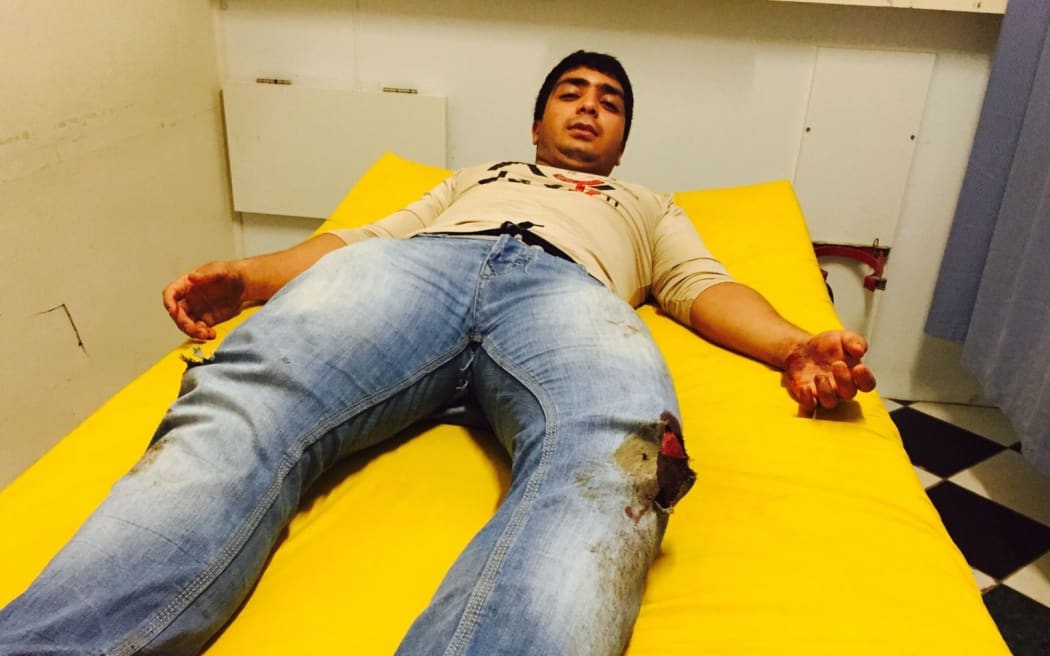A Pakistani refugee on Nauru, Zijah, was left with severe cuts and extensive bruising  from being knocked to the ground after being ambushed by locals.