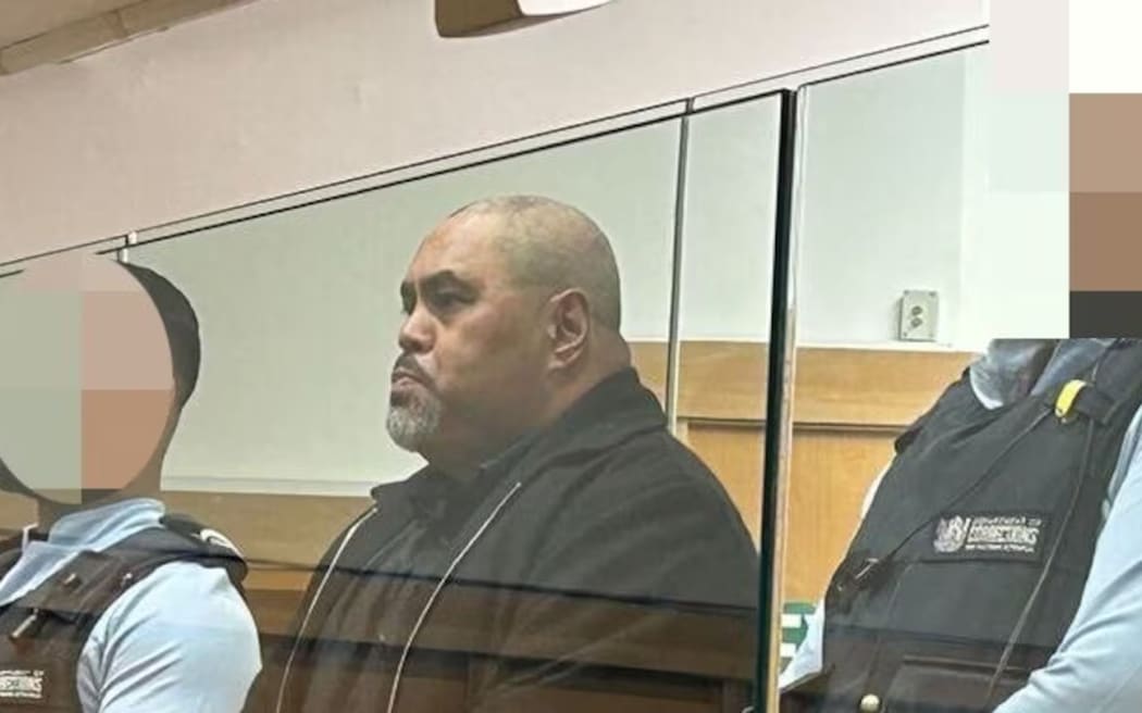 Ōpōtiki man Bonny Anthony Temple, 47, in the High Court at Hamilton on Thursday when he was sentenced for the manslaughter of Wayne Beach in September 2023. Photo / Belinda Feek