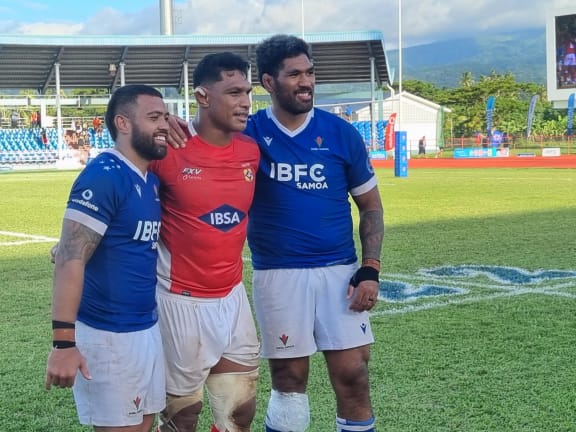 Manu Samoa and Tonga clashed at Apia Park Saturday.