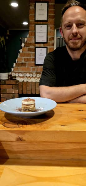 Chef Logan Murray from Thyme Square in Hamilton.