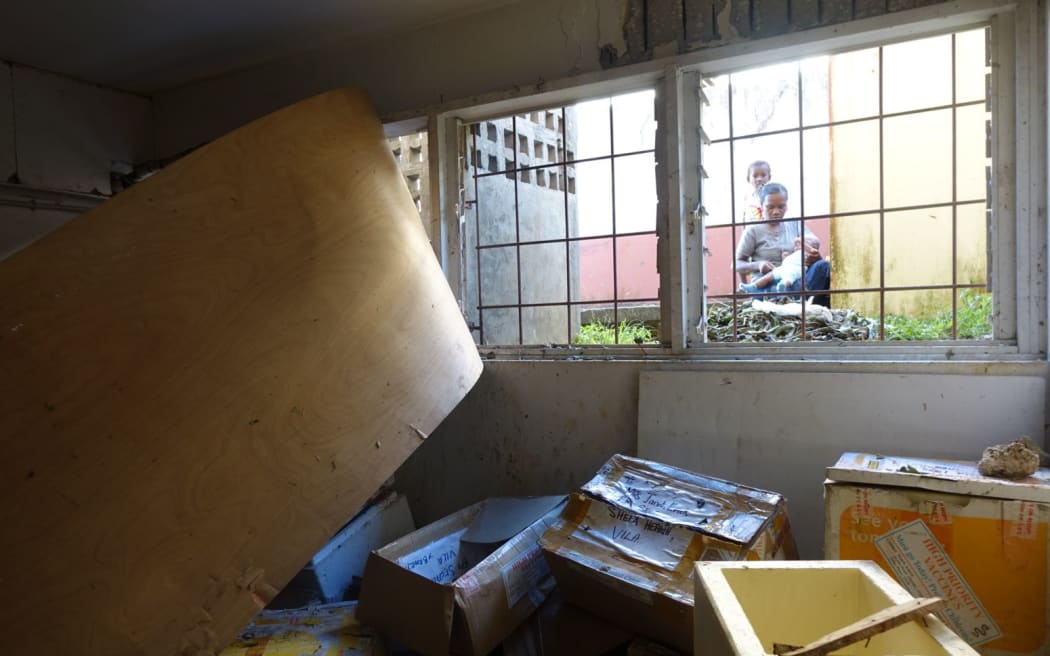 The inside of the national immunization storage facility.