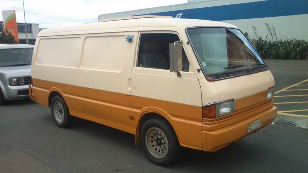 Darren Inwood's van, newly decked out in Chewbacca colours