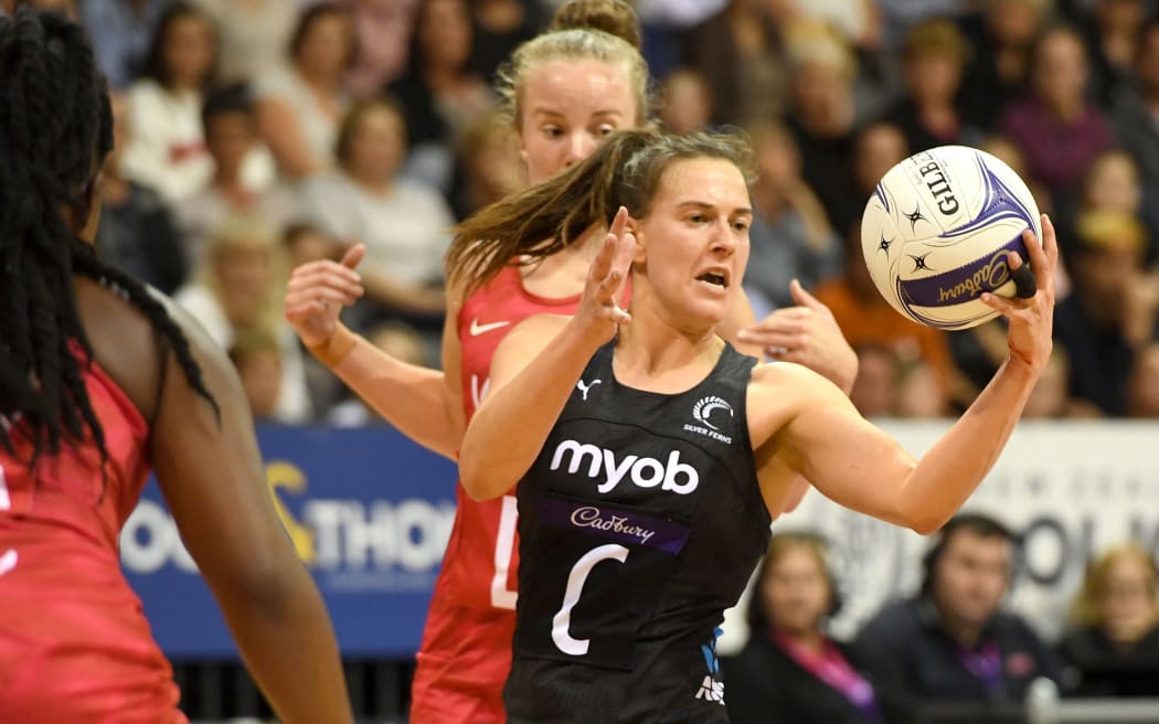 Claire Kersten
Cadbury Netball Series Taini Jamison Trophy - NZ Silver Ferns v England
Roses, Claudelands Arena, Hamilton, New Zealand. 28 October 2020.