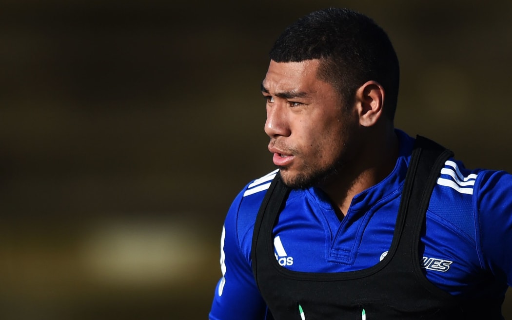 Charles Piutau at Blues training