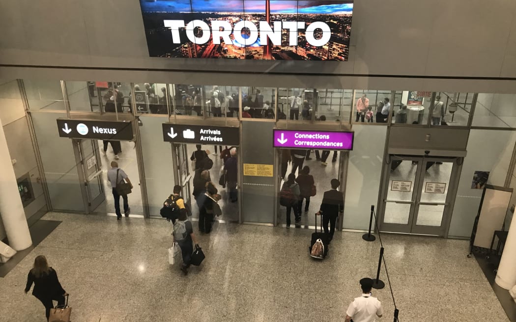 Views of Toronto Pearson International Airport in Toronto, Canada, on May 3, 2018. (Photo by Daniel SLIM / AFP)