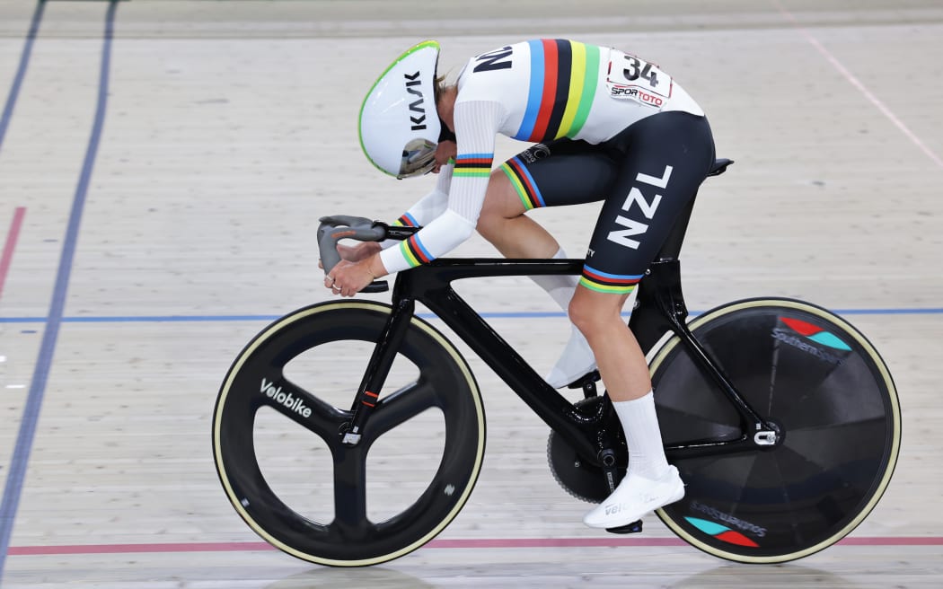 Ally Wollaston (New Zealand) in action.