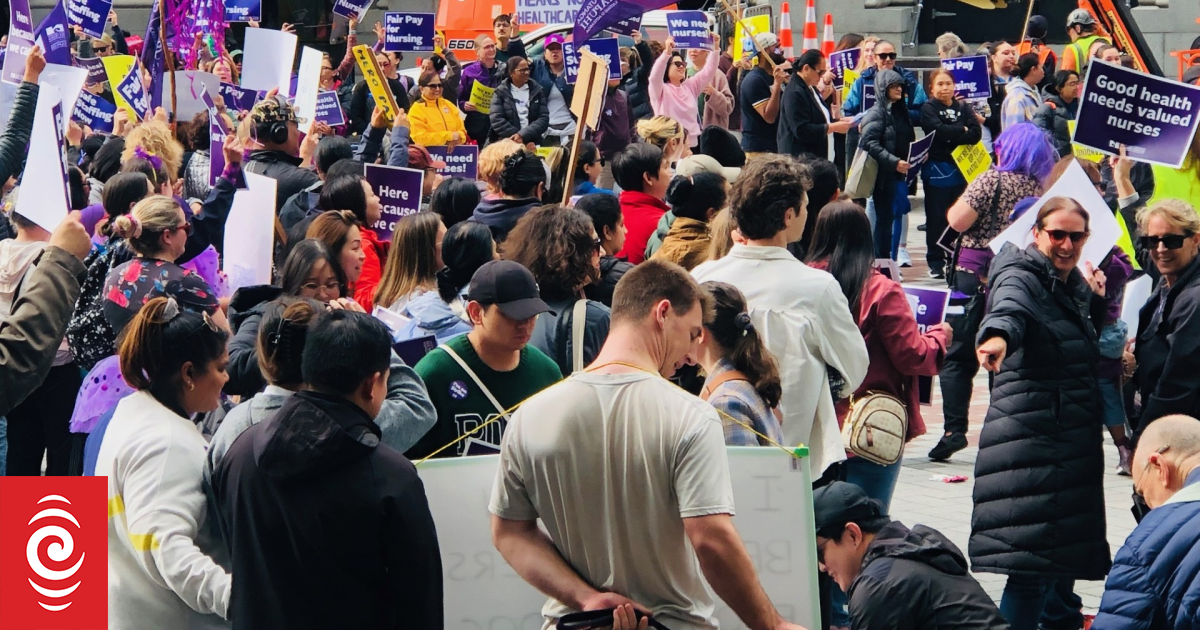 Thousands across New Zealand strike over nurse pay and lack of staffing