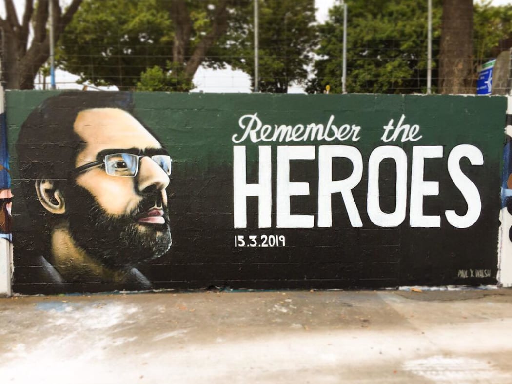 Artist Paul X Walsh's tribute to Naeem Rashid, who died in the Christchurch terror attacks