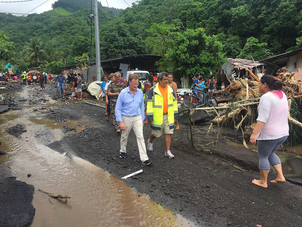 Tahiti was hit by heavy rain
