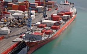 Container ship, Napier.