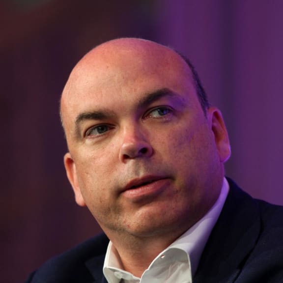 (FILES) Mike Lynch, CEO of Autonomy Group, attends The Times CEO summit at the Savoy Hotel in London, on June 21, 2011. Uk tycoon Mike Lynch, who was recently acquitted in the US of an $11 billion fraud, is among those missing after a superyacht sank off southern Italy, a source close to the rescue effort said on August 19, 2024. Lynch's wife was among 15 people rescued, according to the source, after the luxury yacht 'Bayesian' sank overnight amid violent winds and rains off the coast of Sicily, leaving six others missing. (Photo by BEN GURR / POOL / AFP)